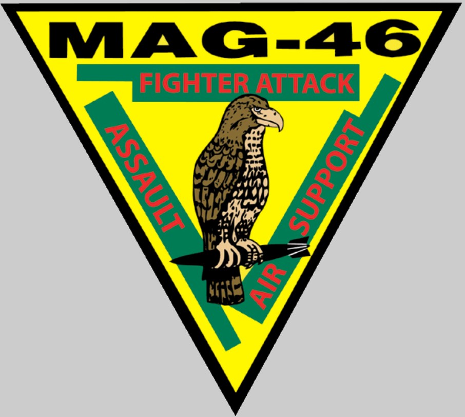 marine aircraft group mag-46 insignia crest patch badge usmc