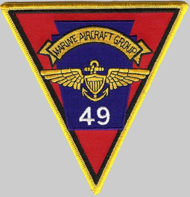 mag-49 marine aircraft group patch insignia crest usmc