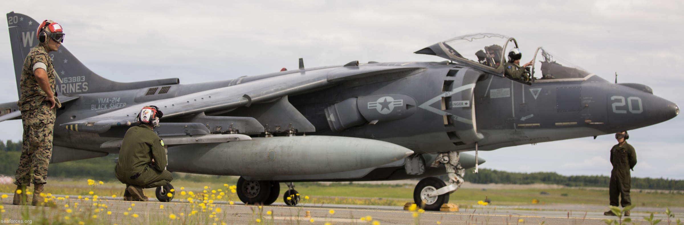 vma-214 blacksheep av-8b harrier marine attack squadron usmc 153