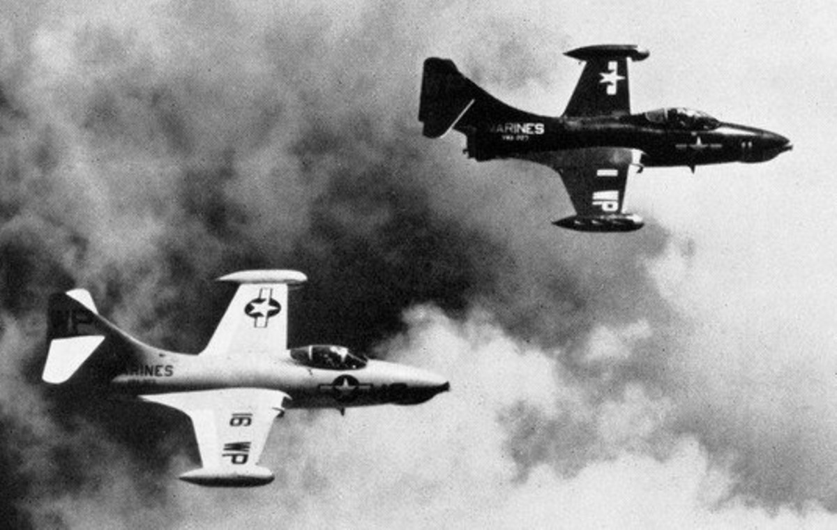 vmf-223 bulldogs marine fighter squadron f9f-5 panther usmc 1956 13