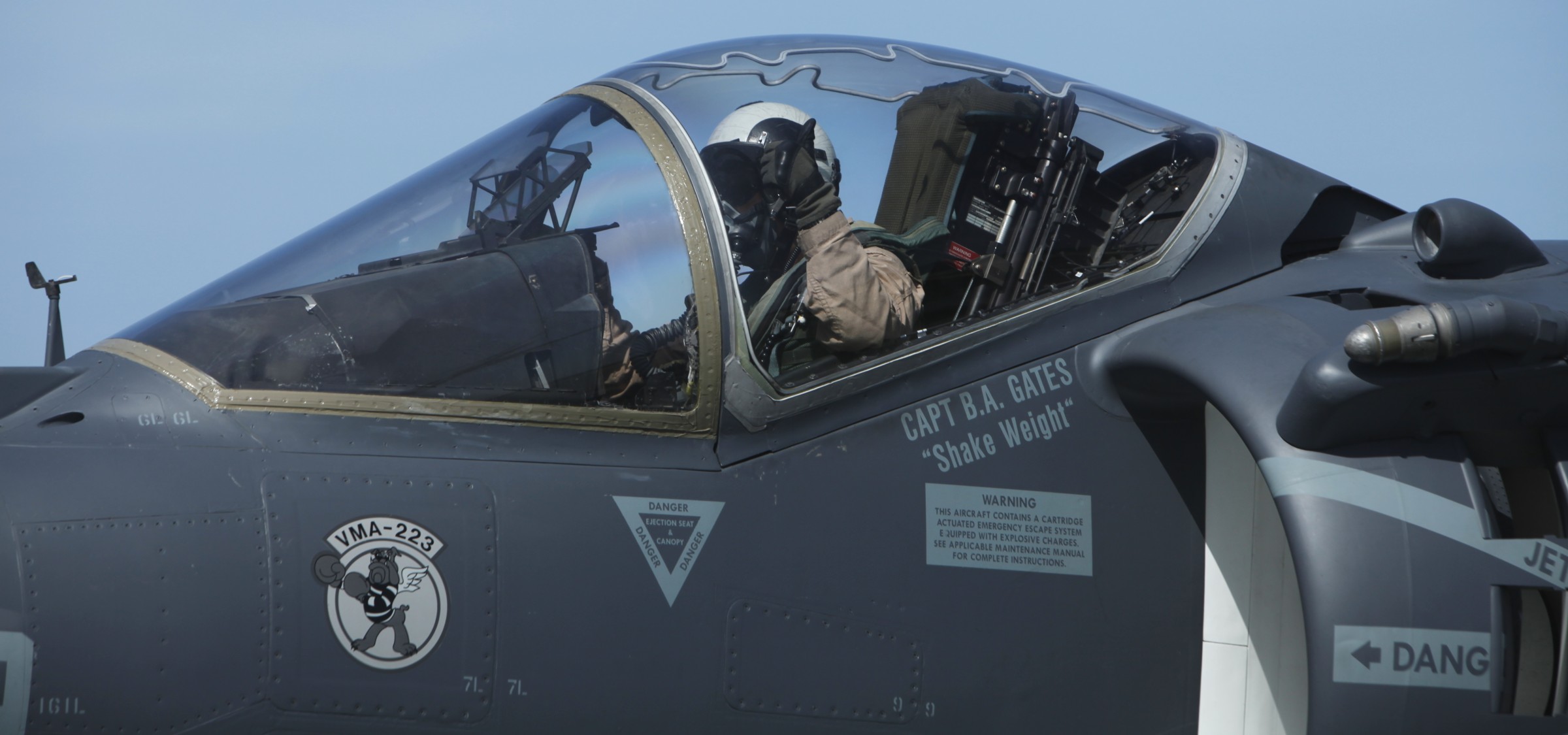 vma-223 bulldogs marine attack squadron av-8b harrier bogue auxilary landing field 29