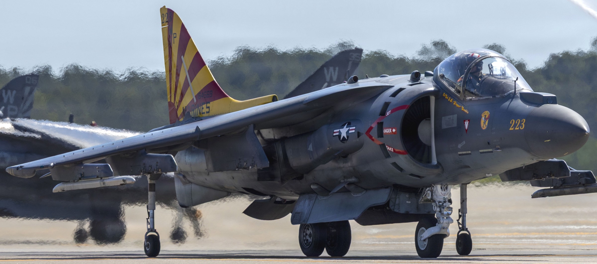 vma-223 bulldogs marine attack squadron av-8b harrier usmc sundown ceremony mcas cherry point 2026 195