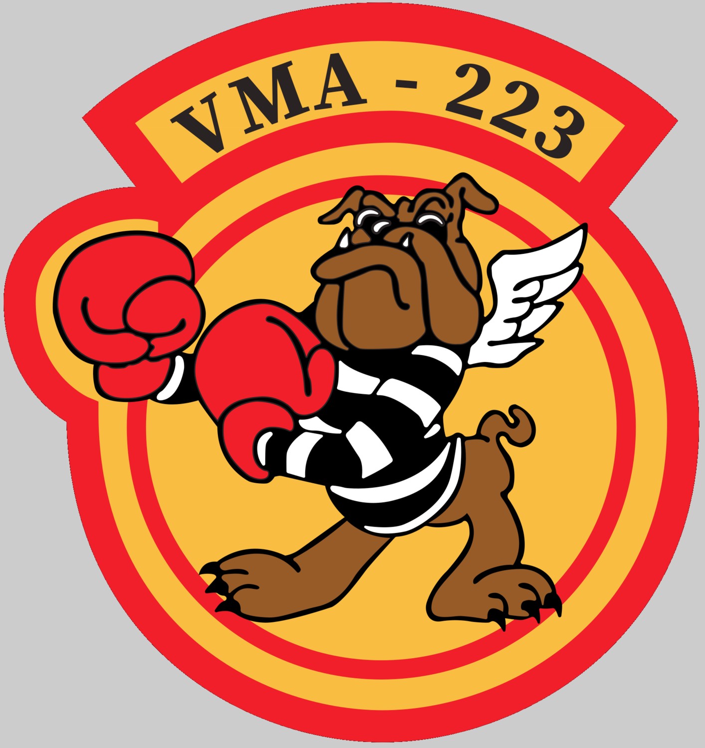 vma-223 bulldogs marine attack squadron insignia crest patch badge av-8b harrier usmc 02x