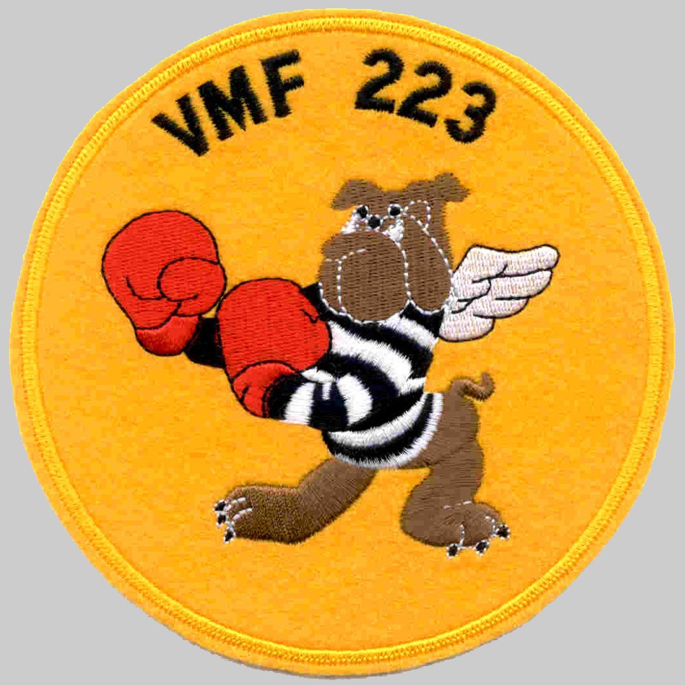 vmf-223 bulldogs marine fighter squadron insignia crest patch badge usmc 03p