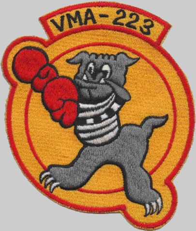 vma-223 bulldogs patch insignia crest badge marine attack squadron usmc