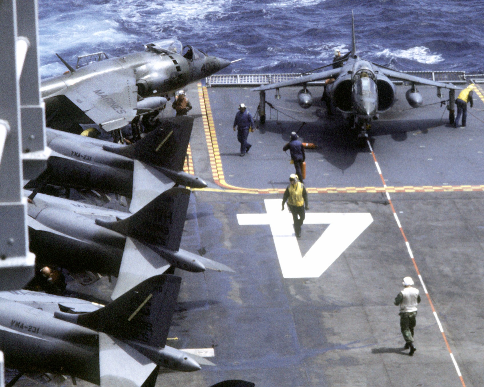 vma-231 ace of spades marine attack squadron av-8a harrier uss nassau lha-4 49