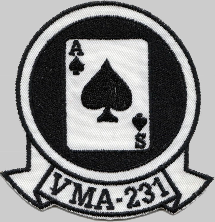 vma-231 ace of spades patch insignia badge crest marine attack squadron usmc