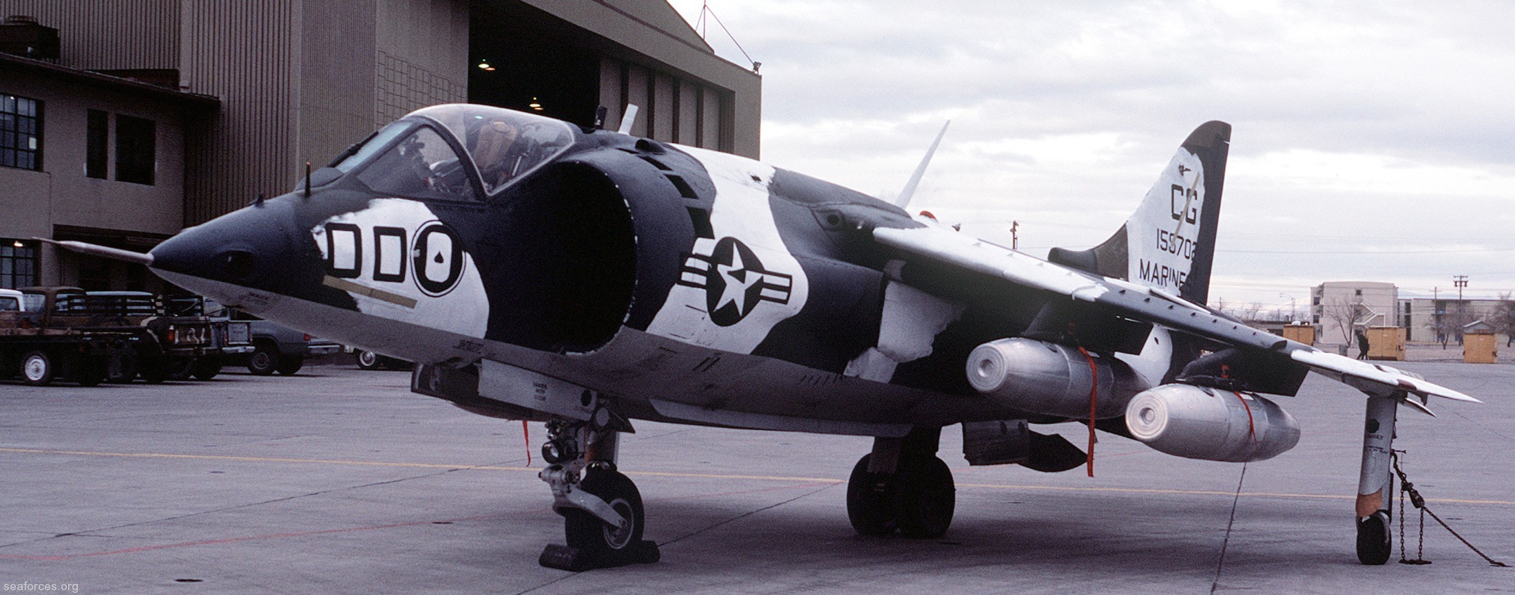 vma-231 ace of spades av-8a harrier marine attack squadron 55 winter camouflage