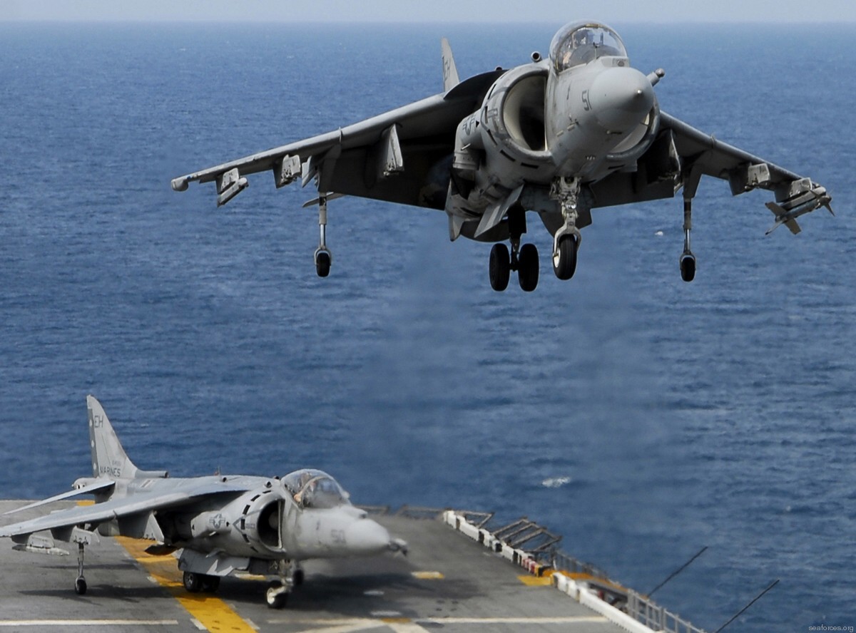 vma-231 ace of spades av-8b harrier marine attack squadron 91 uss iwo jima lhd-7