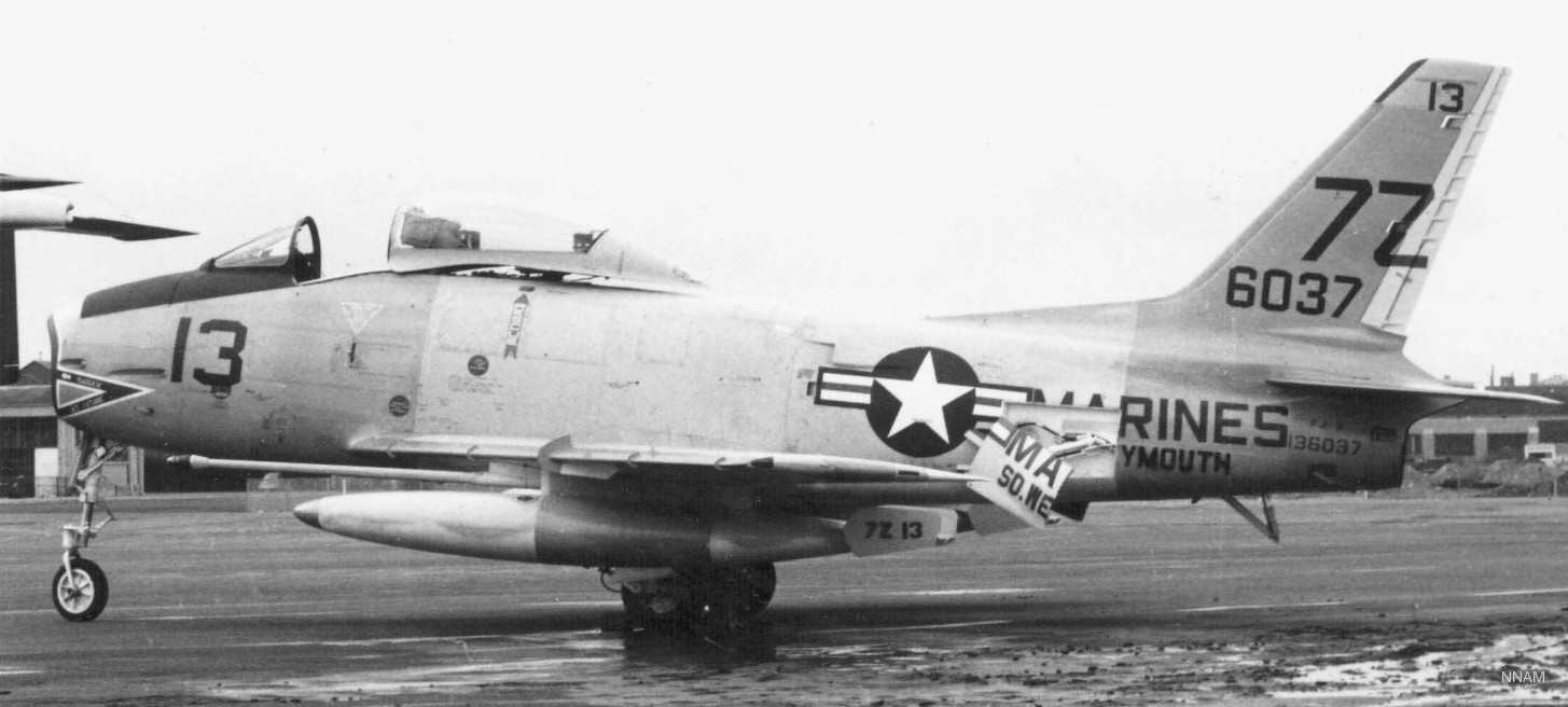 vma-322 fighting gamecocks fj-3 fury usmc marine attack squadron