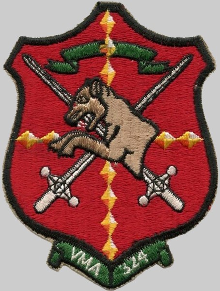 vma-324 devildogs insignia crest patch badge marine attack squadron usmc