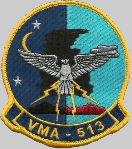 vma-513 flying nightmares patch crest insignia us marine corps attack squadron