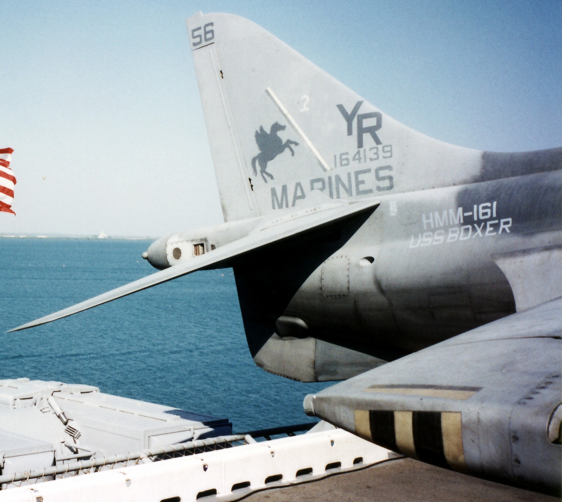 vma-513 flying nightmares av-8b harrier hmm-161 reinforced uss boxer 1997