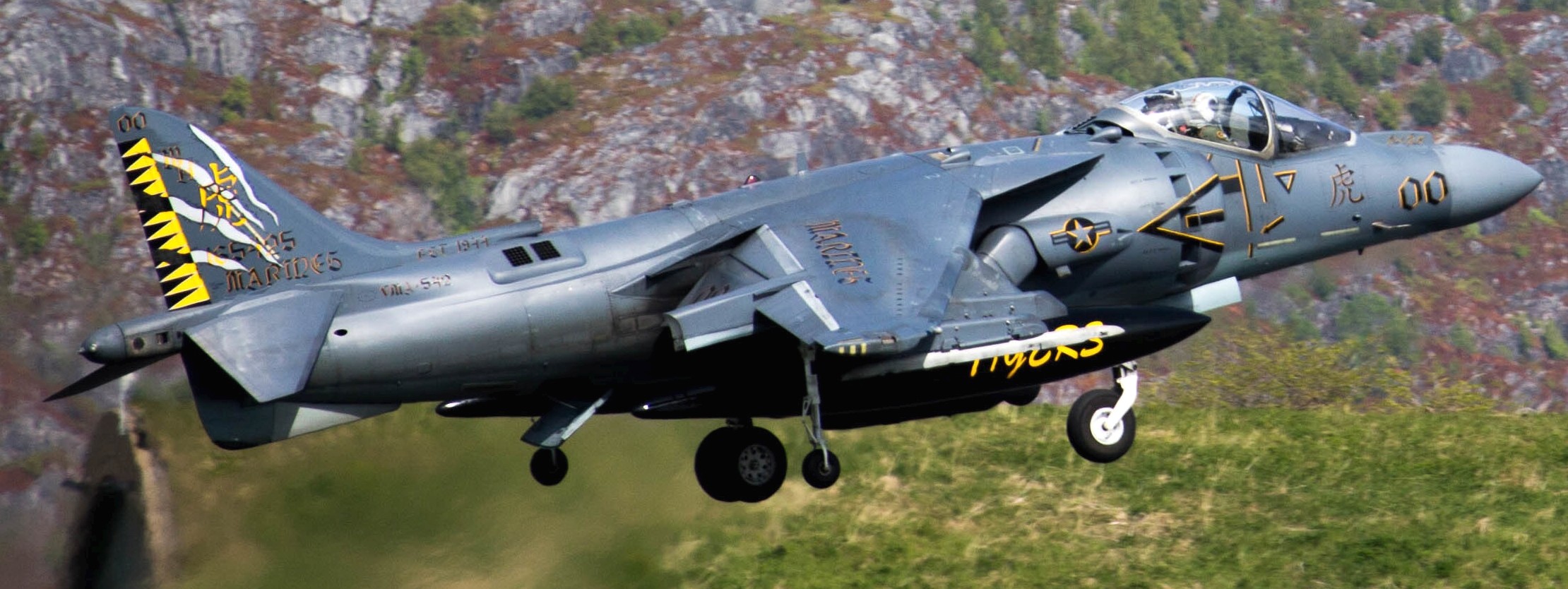 vma-542 tigers marine attack squadron usmc av-8b harrier ii nato exercise fjord fury bodo norway 66