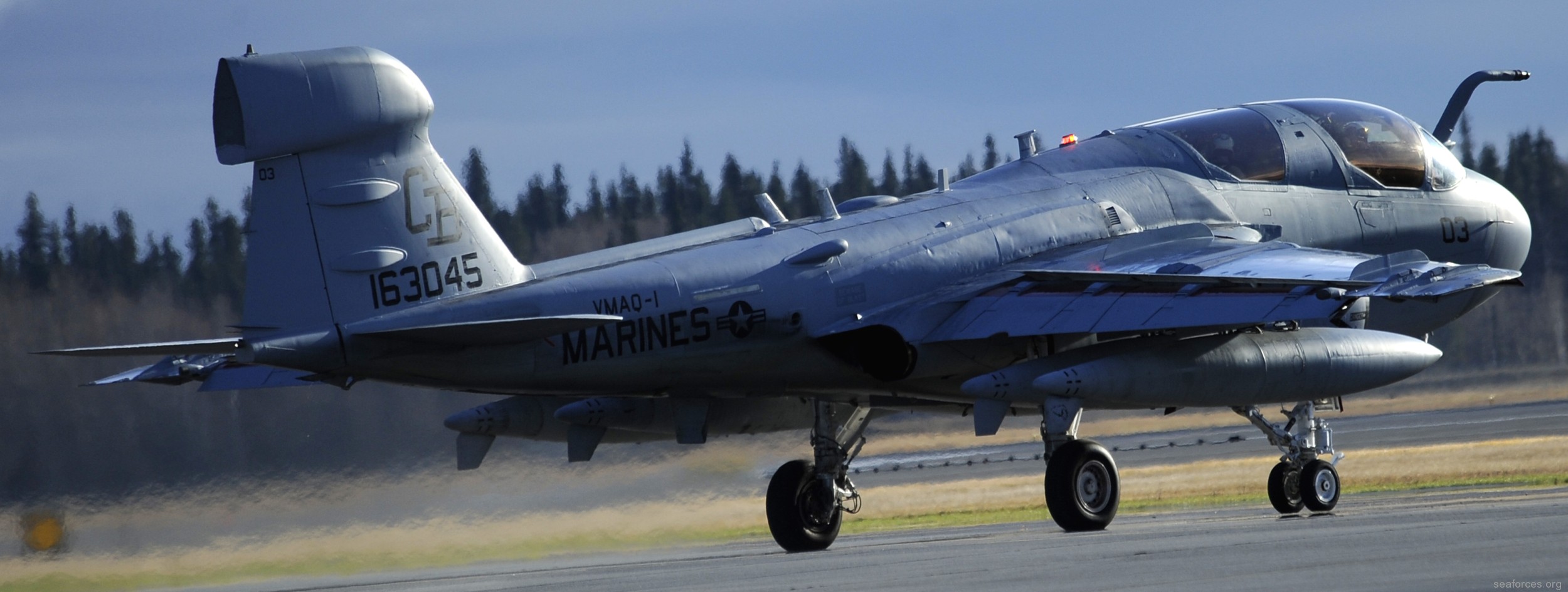 vmaq-1 banshees ea-6b prowler marine tactical electronic warfare squadron usmc 66 eielson afb alaska red flag