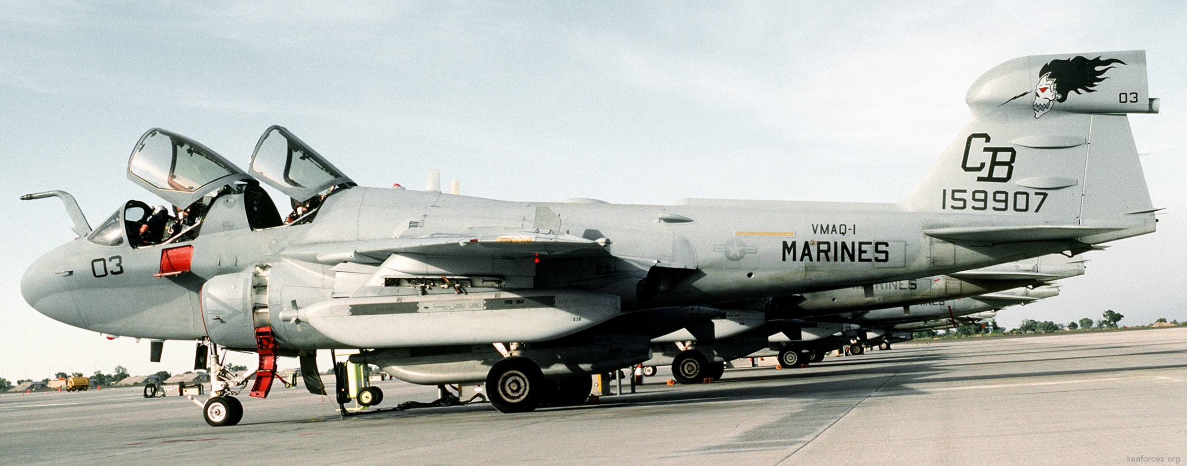 vmaq-1 banshees ea-6b prowler marine tactical electronic warfare squadron usmc 99 nas fallon nevada