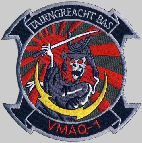 vmaq-1 banshees patch crest insignia badge marine tactical electronic warfare squadron usmc prowler