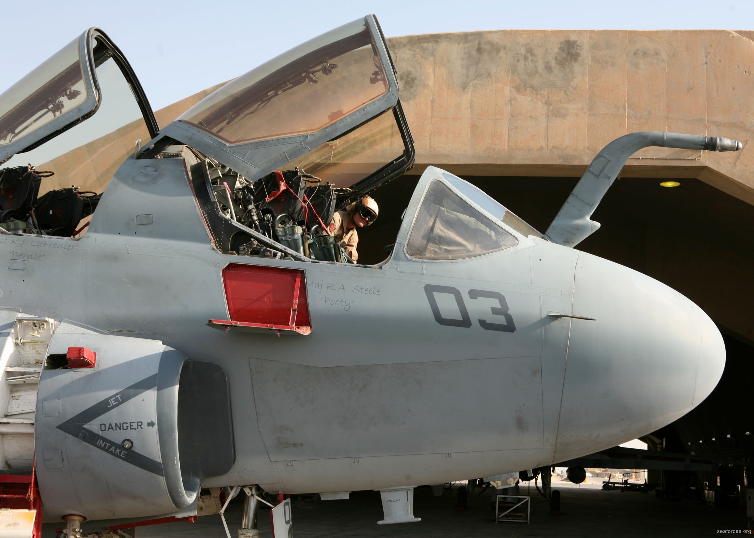 vmaq-2 death jesters ea-6b prowler marine tactical electronic warfare squadron usmc 43 al asad airfield iraq