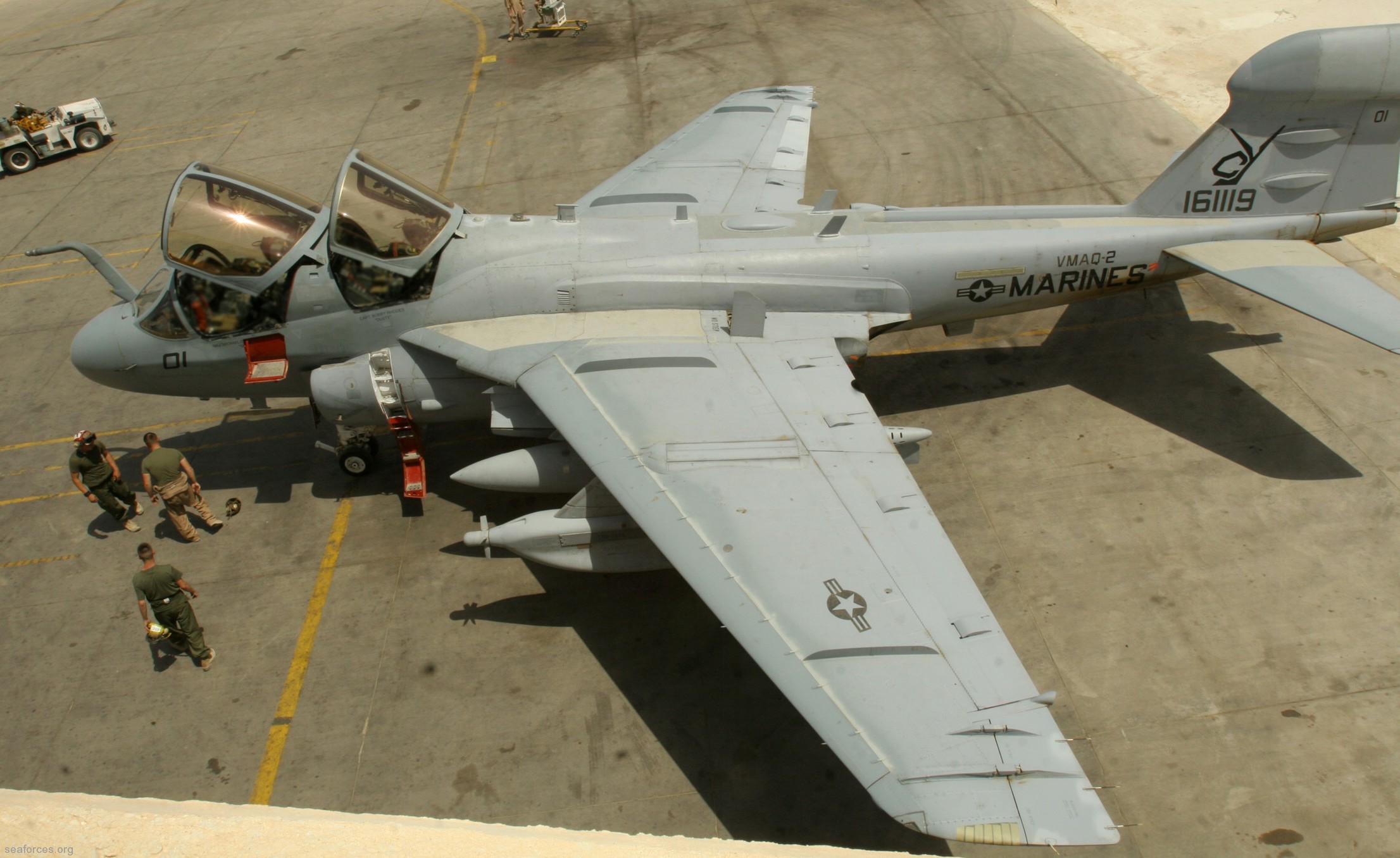 vmaq-2 death jesters ea-6b prowler marine tactical electronic warfare squadron usmc 45 al asad iraq