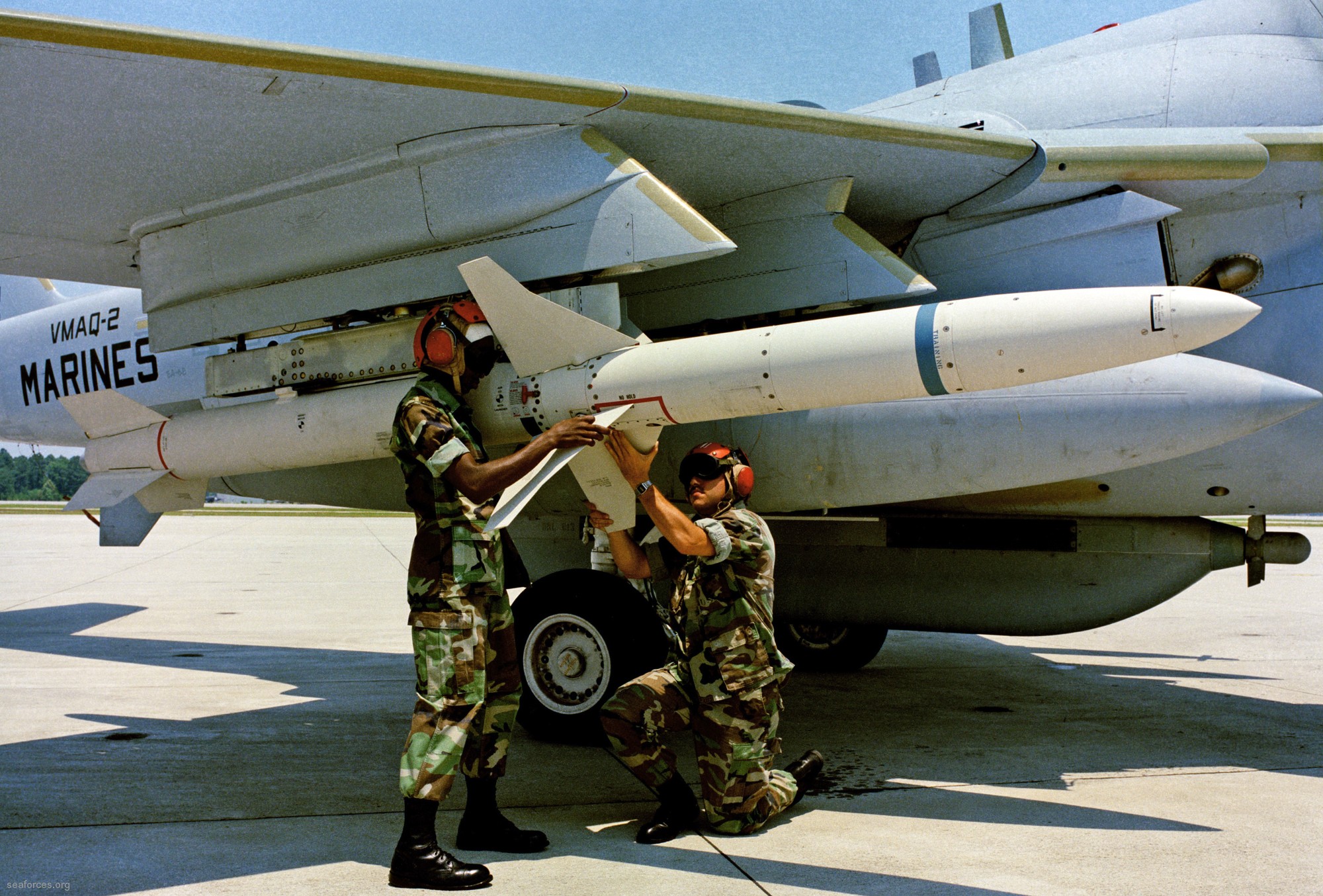 vmaq-2 playboys ea-6b prowler marine tactical electronic warfare squadron usmc 49 agm-88 harm missile