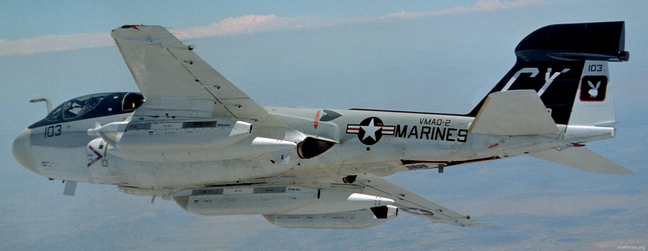 vmaq-2 playboys ea-6b prowler marine tactical electronic warfare squadron usmc 50