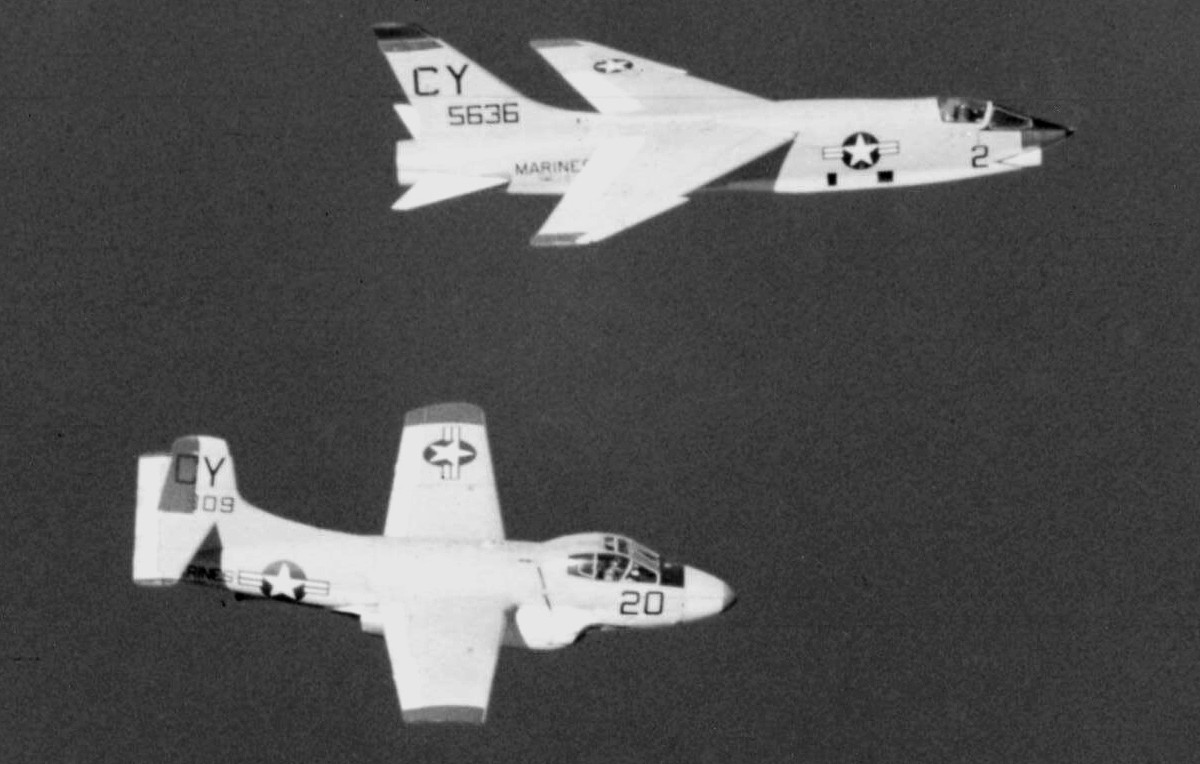 vmcj-2 playboys f3d-2q skyknight marine composite reconnaissance squadron 80