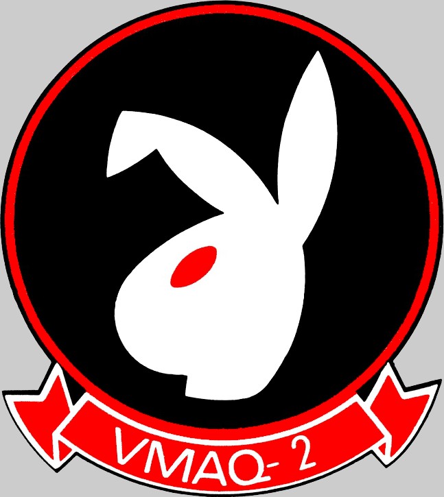 vmaq-2 playboys insignia crest patch badge marine tactical electronic warfare squadron usmc 02