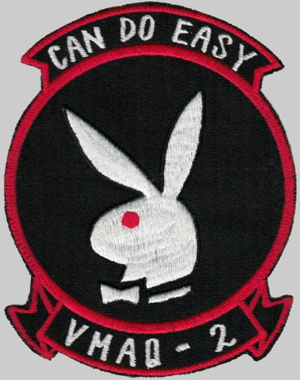 vmaq-2 playboys insignia crest patch badge marine tactical electronic warfare squadron usmc 03