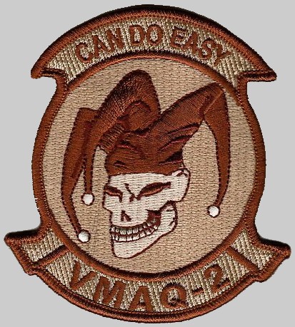 vmaq-2 death jesters insignia crest patch badge marine tactical electronic warfare squadron usmc 07