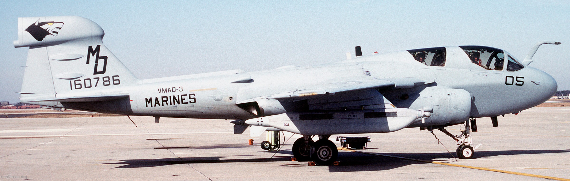 vmaq-3 moon dogs ea-6b prowler marine tactical electronic warfare squadron usmc 48 naf andrews afb maryland