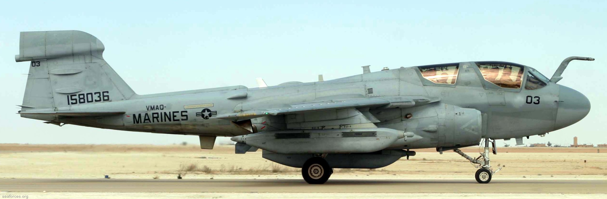 vmaq-4 seahawks ea-6b prowler marine tactical electronic warfare squadron usmc 16 al asad iraq