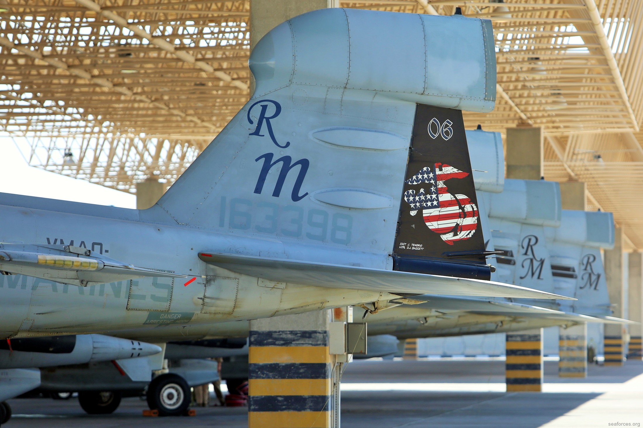 vmaq-4 seahawks ea-6b prowler marine tactical electronic warfare squadron usmc 35 tail markings