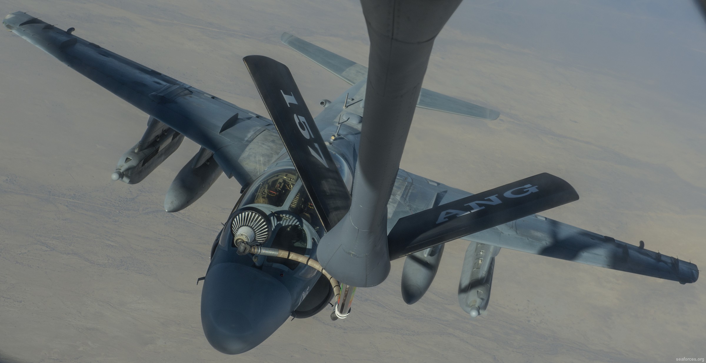 vmaq-4 seahawks ea-6b prowler marine tactical electronic warfare squadron usmc 44 inflight refueling usaf