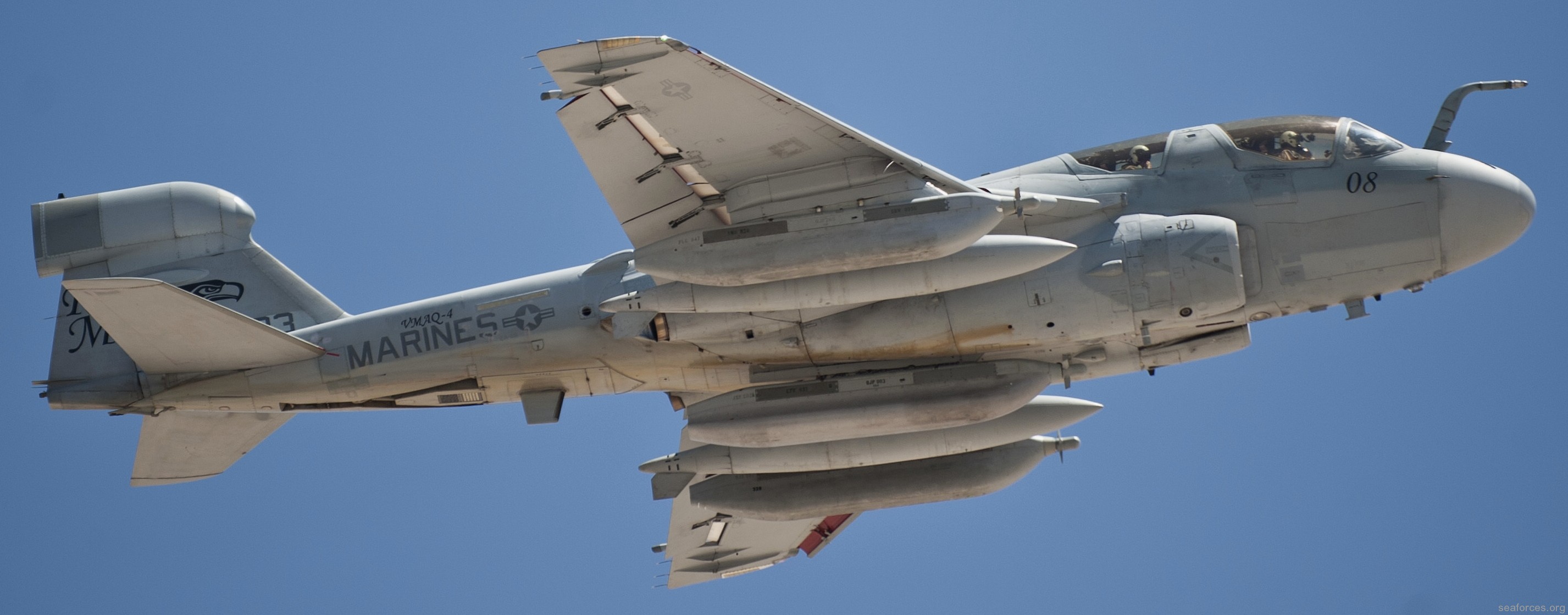 vmaq-4 seahawks ea-6b prowler marine tactical electronic warfare squadron usmc 47 exercise red flag nellis afb