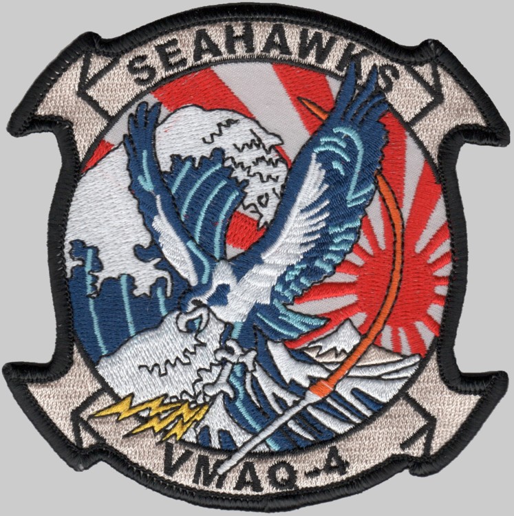 vmaq-4 seahawks insignia crest patch badge marine tactical electronic warfare squadron usmc 03
