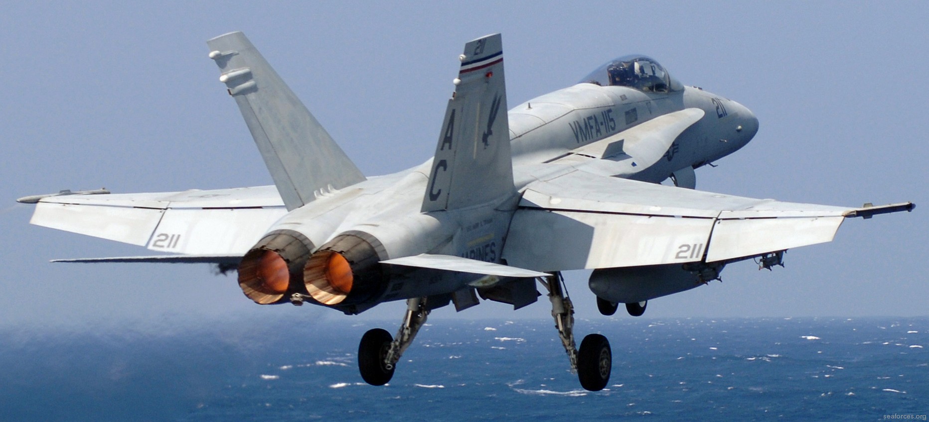 vmfa-115 silver eagles marine fighter attack squadron f/a-18a+ hornet cvw-3 uss harry s. truman cvn-75 06