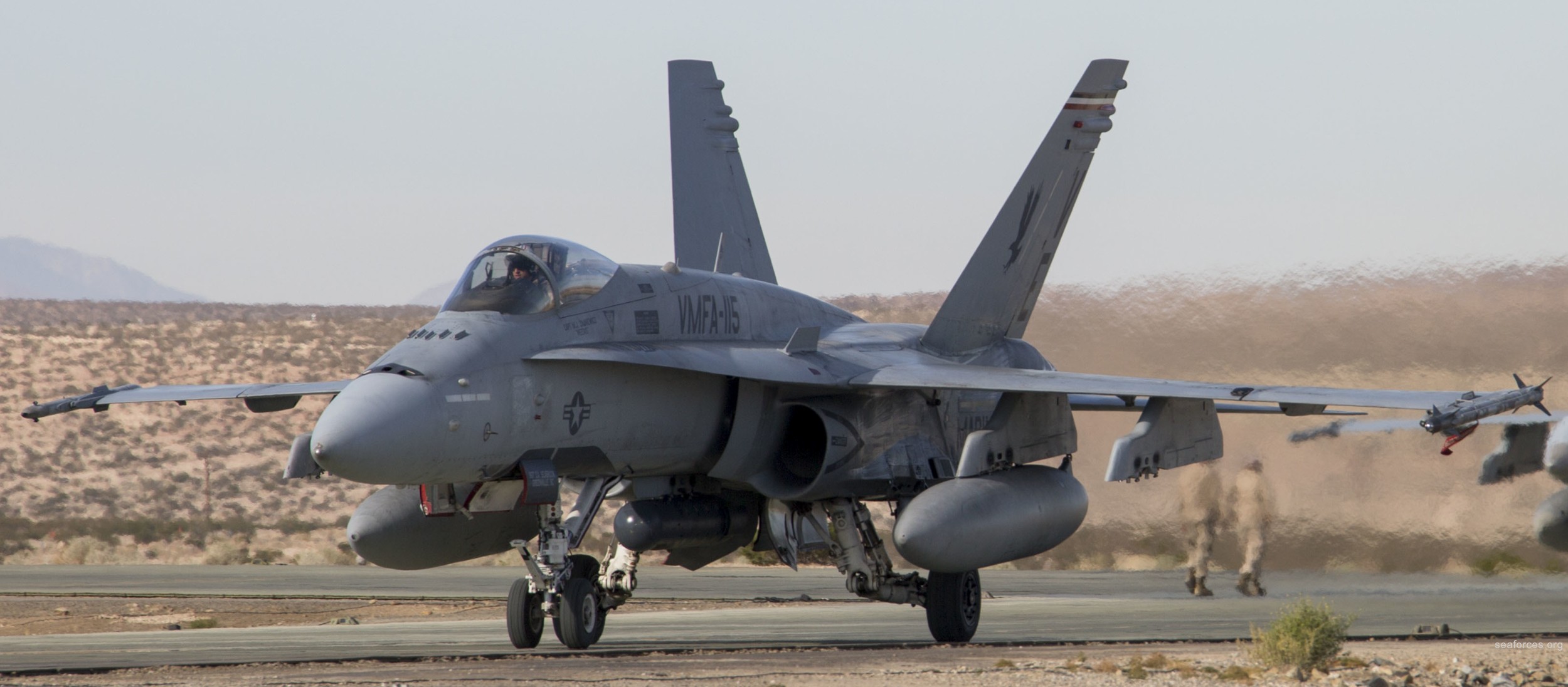 vmfa-115 silver eagles marine fighter attack squadron f/a-18a+ hornet 108 29 palms