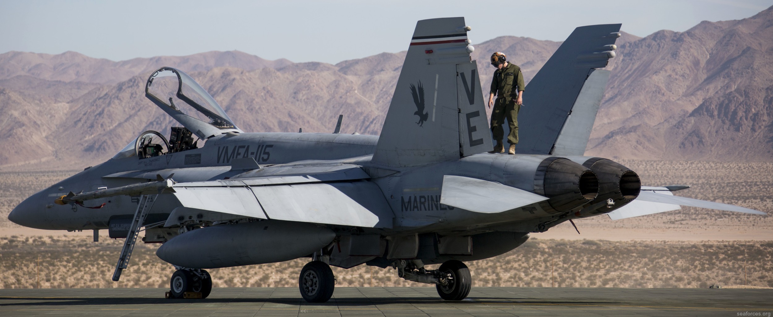 vmfa-115 silver eagles marine fighter attack squadron f/a-18a+ hornet 110