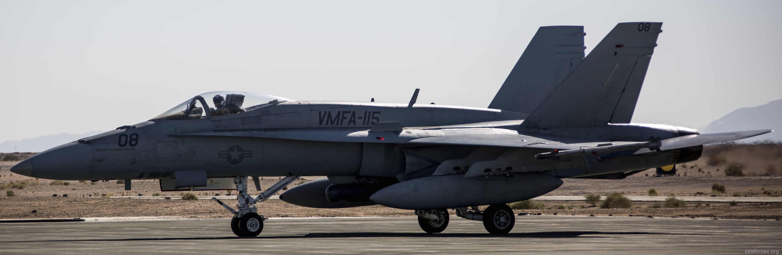 vmfa-115 silver eagles marine fighter attack squadron f/a-18a+ hornet 112
