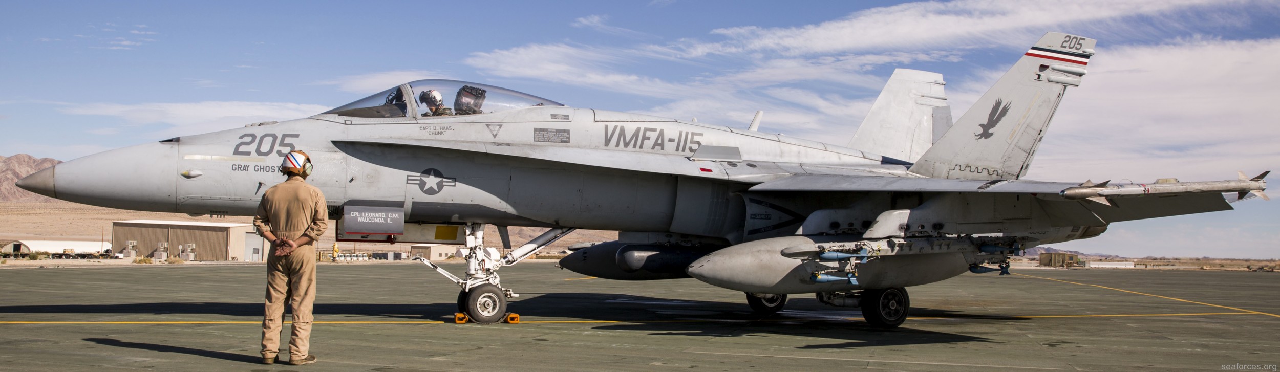 vmfa-115 silver eagles marine fighter attack squadron f/a-18a+ hornet 117
