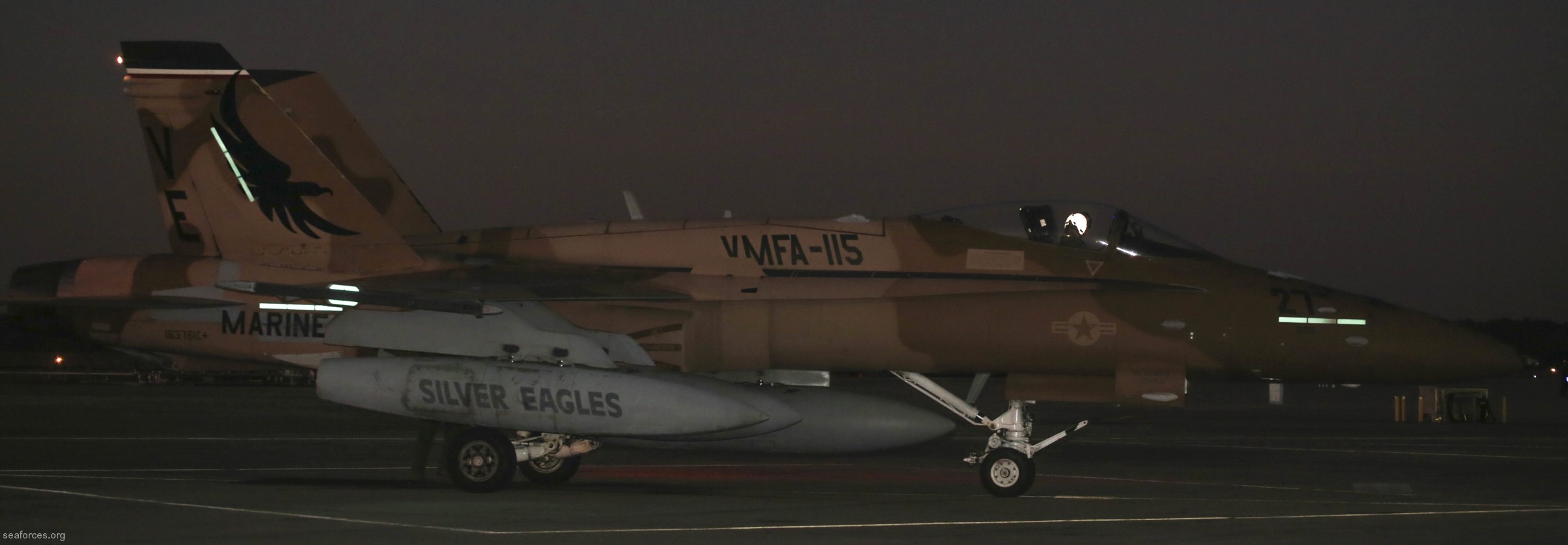 vmfa-115 silver eagles marine fighter attack squadron f/a-18a+ hornet 127