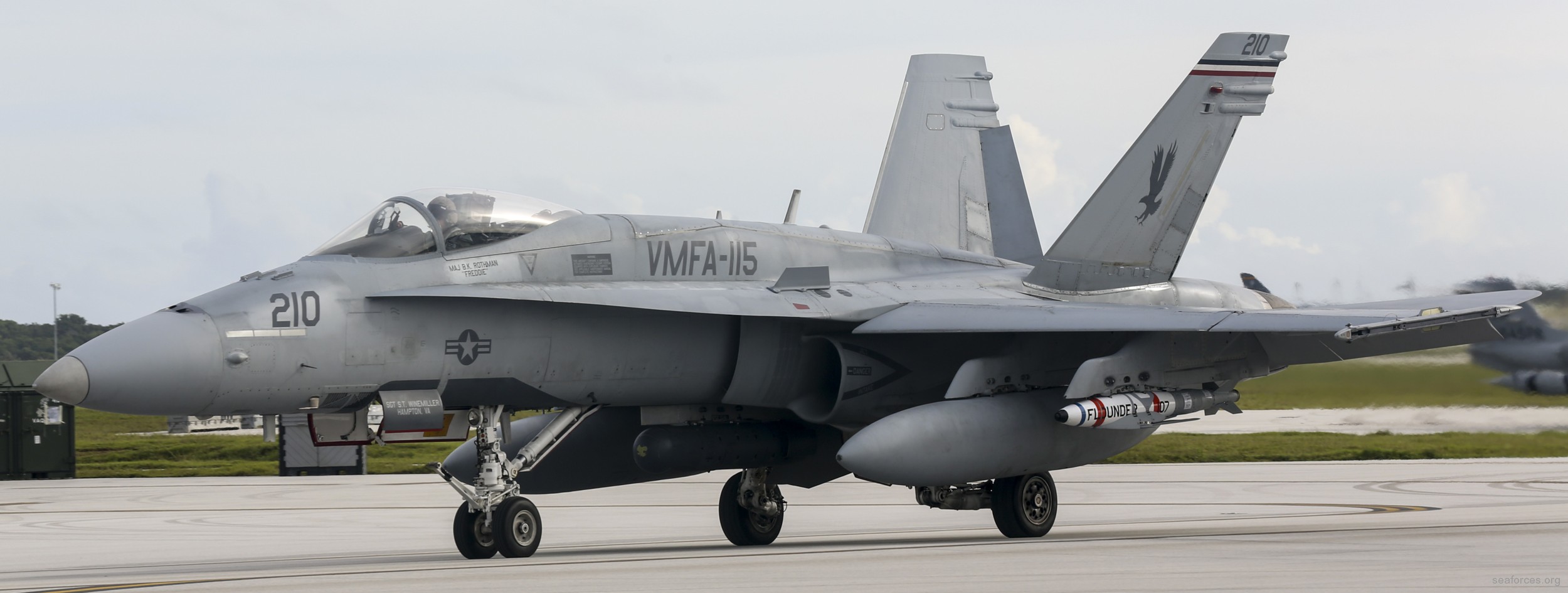 vmfa-115 silver eagles marine fighter attack squadron f/a-18a+ hornet 128