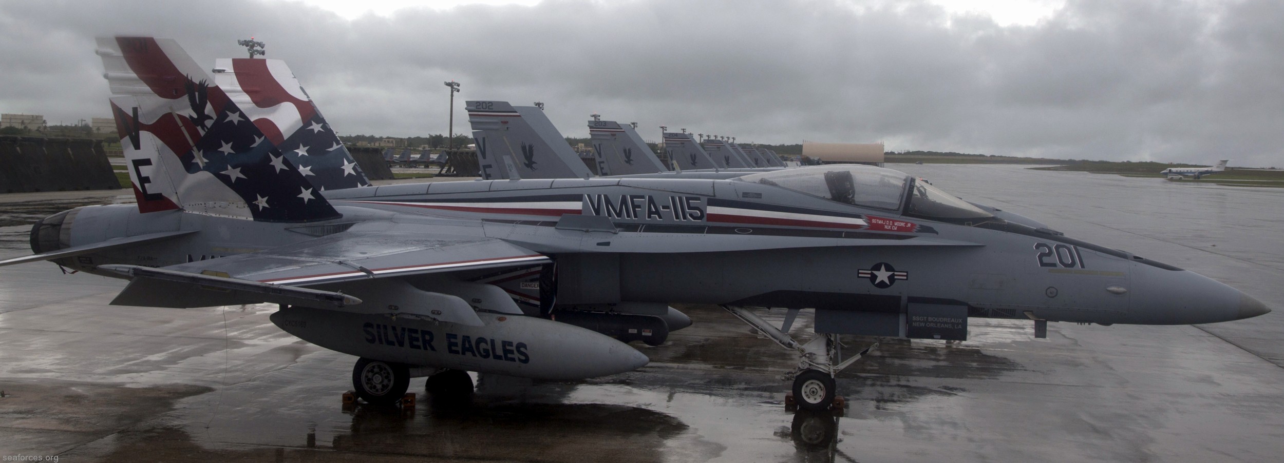vmfa-115 silver eagles marine fighter attack squadron f/a-18a+ hornet 138 andersen afb guam