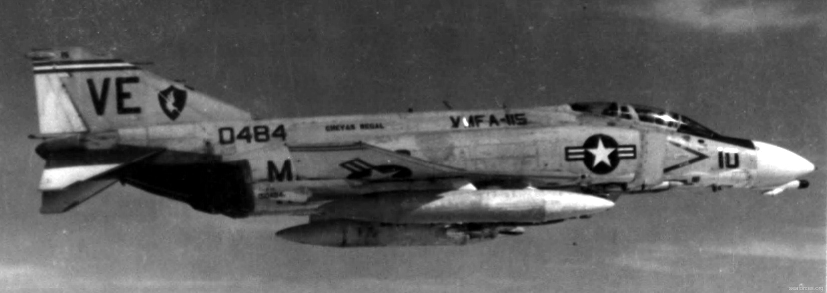 vmfa-115 silver eagles marine fighter attack squadron f-4b phantom ii vieetnam