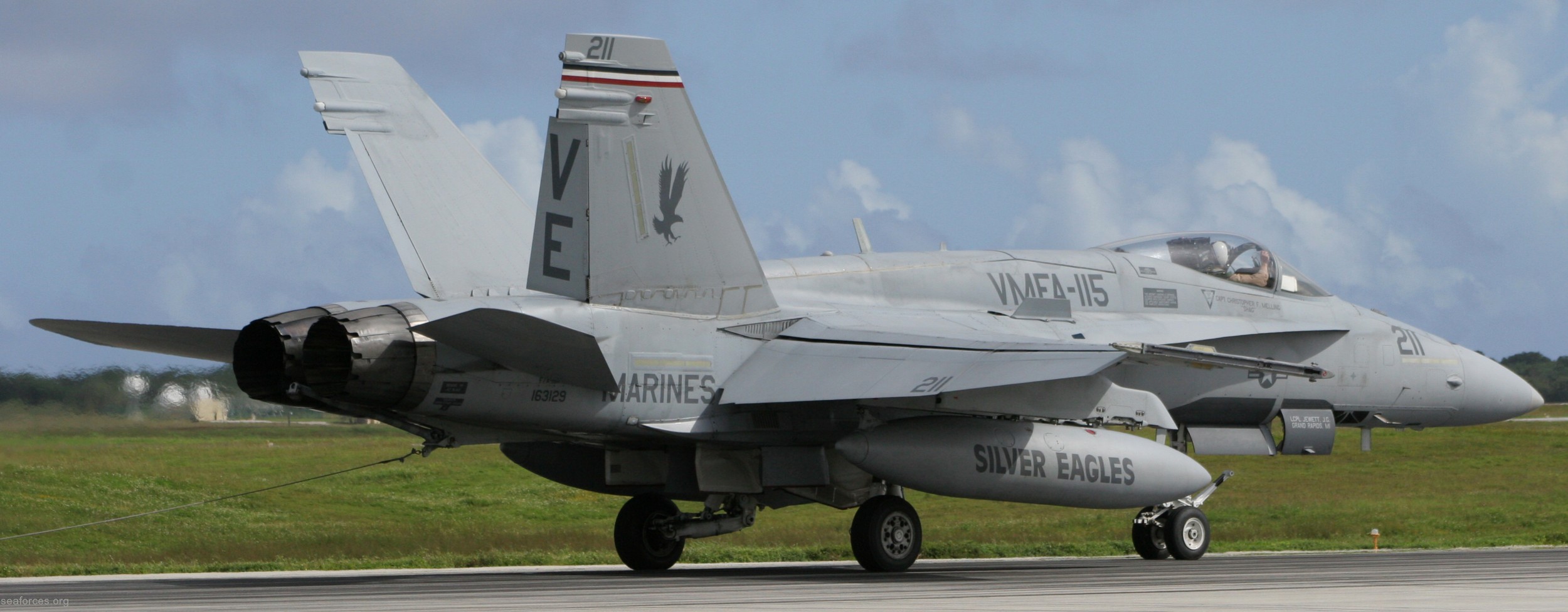 vmfa-115 silver eagles marine fighter attack squadron f/a-18a+ hornet 172 andersen afb guam
