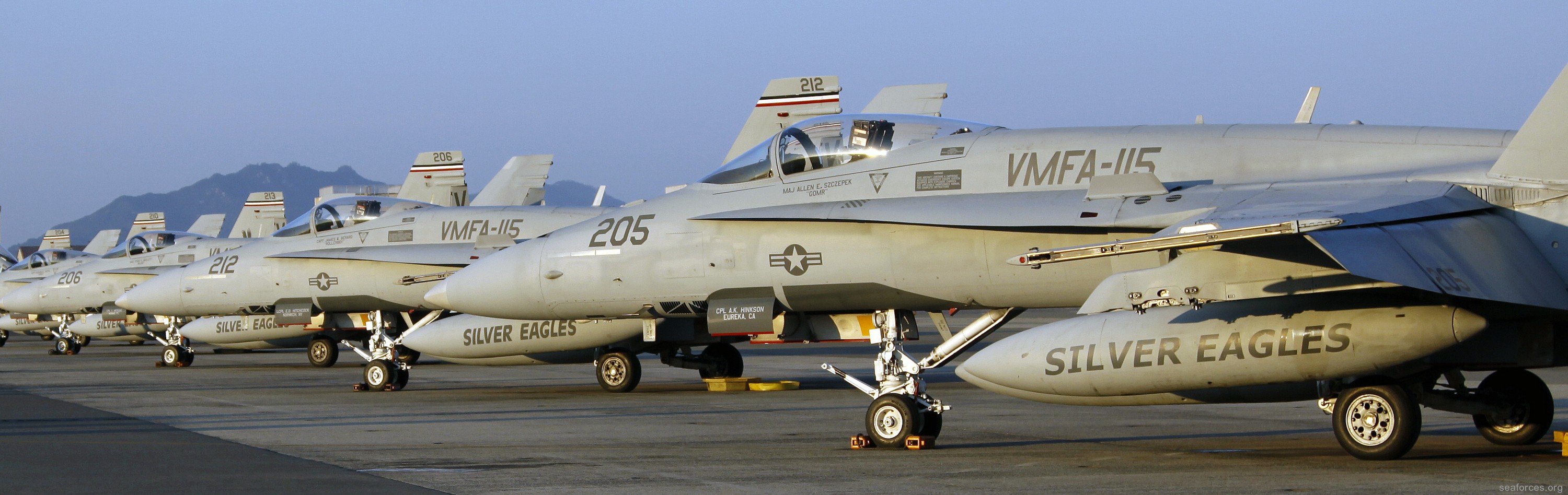 vmfa-115 silver eagles marine fighter attack squadron f/a-18a+ hornet 173