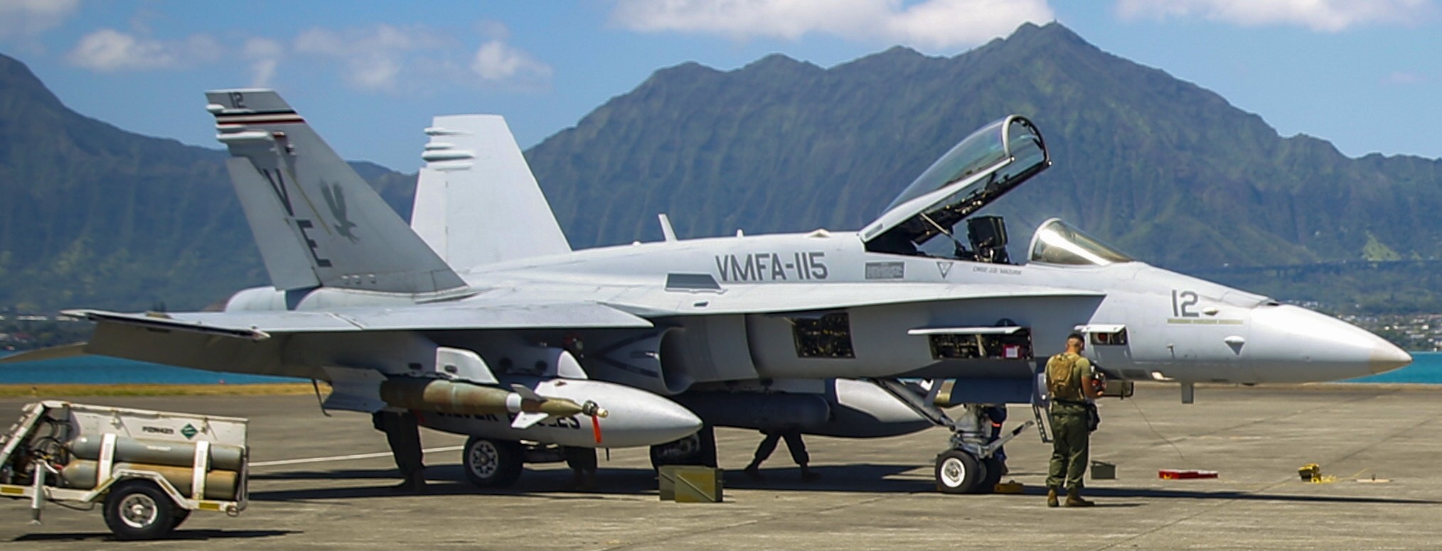 vmfa-115 silver eagles marine fighter attack squadron usmc f/a-18c hornet 199