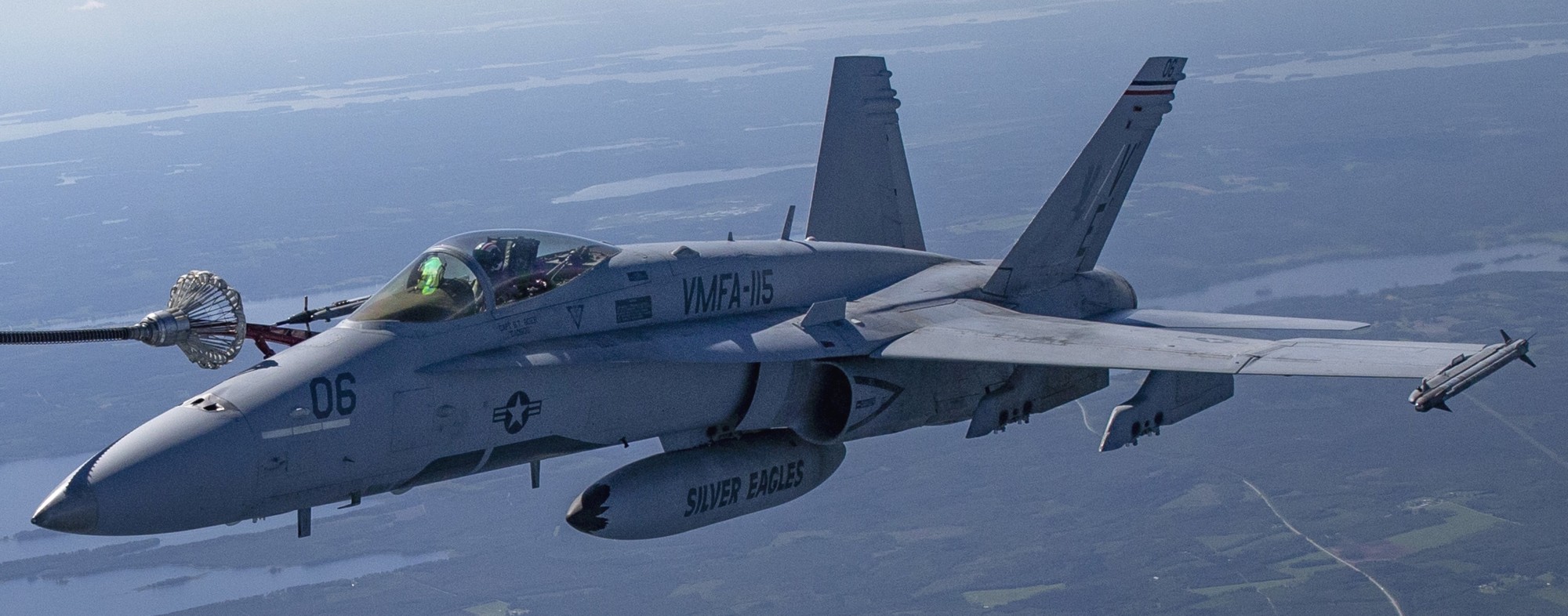 vmfa-115 silver eagles marine fighter attack squadron usmc f/a-18c hornet 211