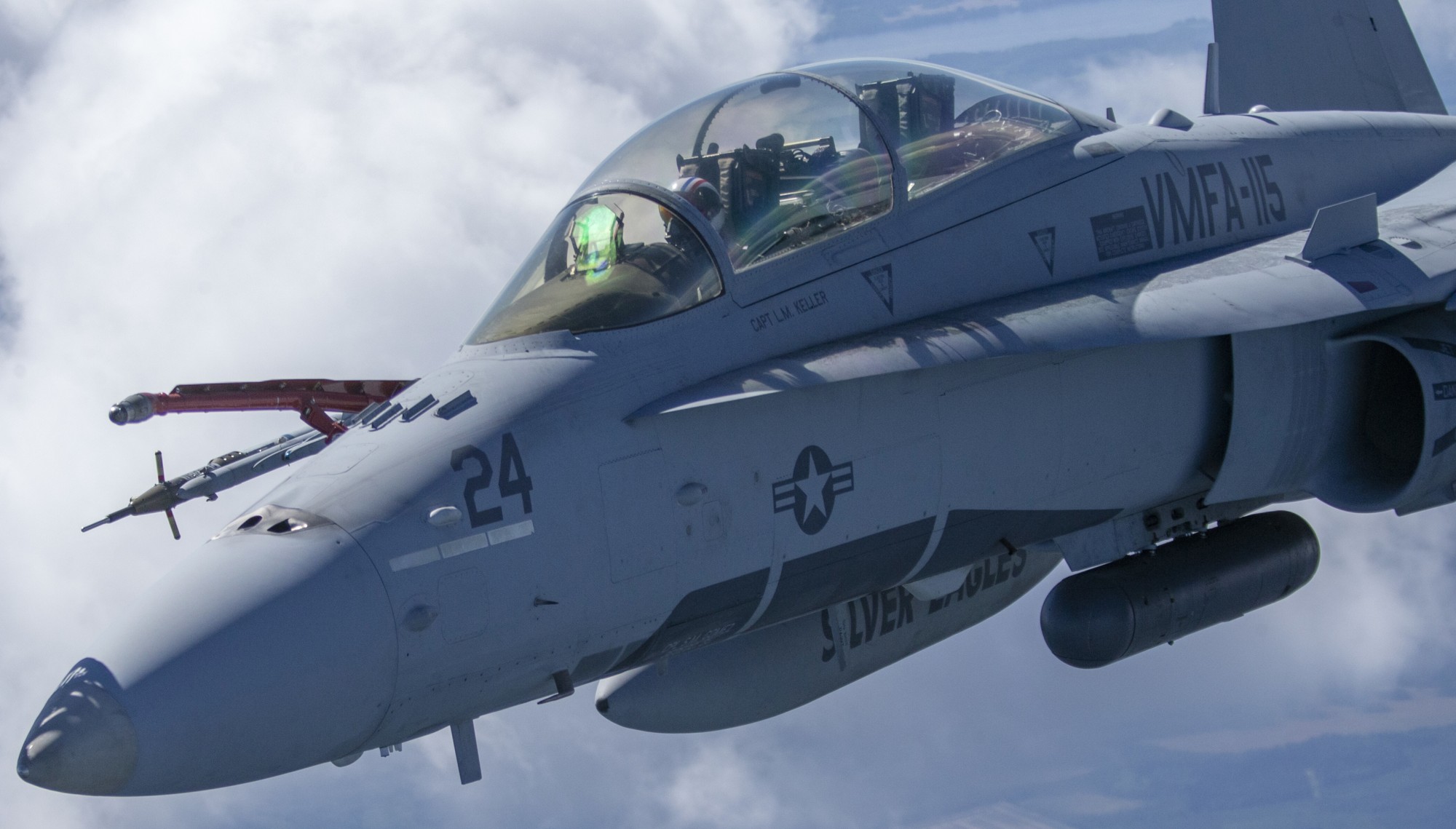 vmfa-115 silver eagles marine fighter attack squadron usmc f/a-18d hornet 224 rissala air base finland