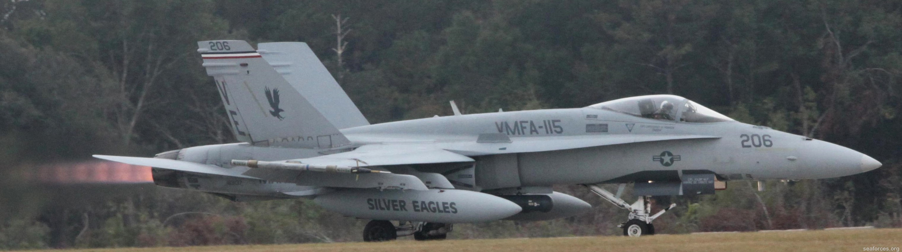 vmfa-115 silver eagles marine fighter attack squadron f/a-18a+ hornet 73